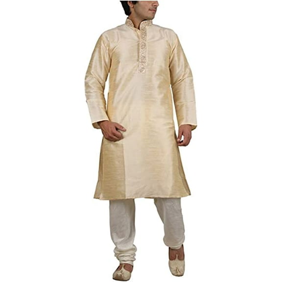 Royal Men's Jacqaurd Emroidered Kurta Pyjama Set