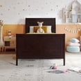 thumbnail image 2 of AFI Valencia Twin Low Profile Sleigh Platform Bed with Matching Footboard, Espresso, 2 of 12