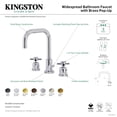 thumbnail image 7 of Kingston Brass FSC8933DX Concord Two-Handle 3-Hole Deck Mount Widespread Bathroom Faucet with Brass Pop-Up in Brushed Brass, 7 of 7