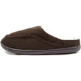 thumbnail image 5 of ABSOLUTE FOOTWEAR Mens/Gents Mules/Slippers/Indoor Shoes with Faux Fur Inner - Dark Brown - US 11, 5 of 7