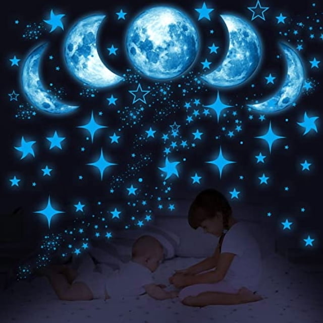 Adhesivos de pared Robmoda que brillan en la oscuridad con estrellas para techo