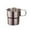 Pink, variant on TechWave With Lid Cup Sleeve Collapsible Coffee Cup 9.5 OZ 280ml Stainless Steel Foldable Handle Folding Camping Cup Leak Proof Portable Cup Travel Mug With Lids For Hiking Silver Vintage Large Coffee