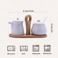 thumbnail image 4 of Qeeadeea Cream And Sugar Set For Coffee Bar, Creamer And Sugar Sets, Sugar Bowl And Creamer Set, Gradient Coffee Serving Set-White-Milk jug and sugar jar, 4 of 8