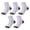 White, variant on 5 Pairs Mens Ankle Running Socks, VLOOCKLW Breathable Fast-Dry Running & Gym Workout Socks Low Cut Cushioned Athletic Sports Socks