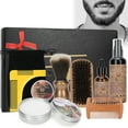 thumbnail image 3 of Kit de Toilettage de Barbe, Guide de Modèle de Barbe, Brosse à Barbe, Huile de Barbe, Baume à Barbe, Shampooing à Barbe, Barbe, Brosse à Mousse à Raser, Sac à Main, Peigne de Style de Barbe, 3 of 8