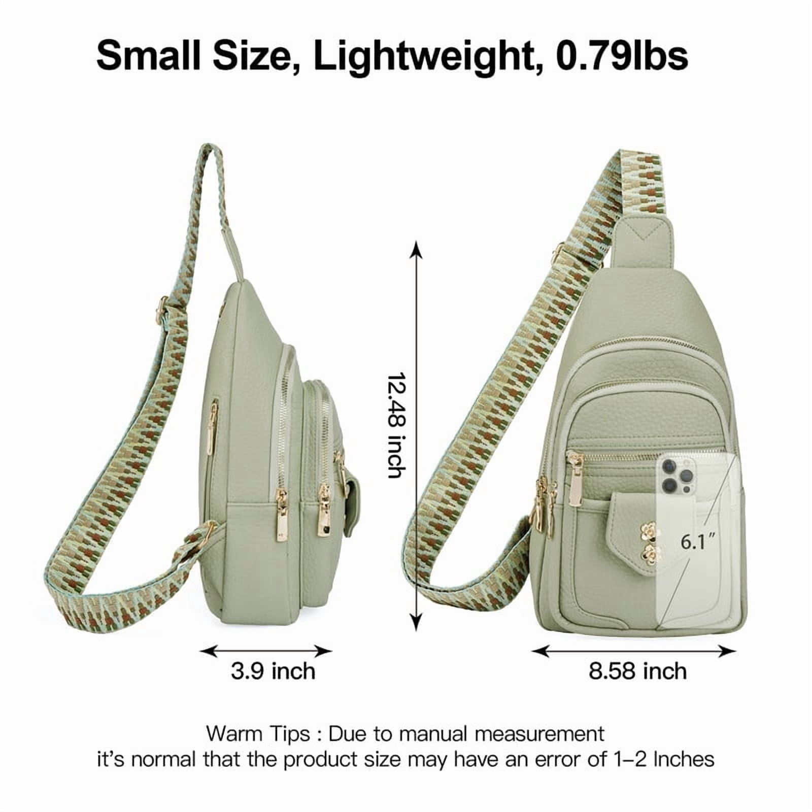 GAEKEAO Sling Bag Crossbody Bags for Women Vegan Leather Fanny Pack Chest Travel Anti Theft Purse Shoulder Bag handbags Gifts