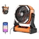 thumbnail image 2 of Ventilador con pilas AddAcc de 20000 mAh con luz giratoria de 270°, 2 of 3