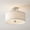 Brushed Nickel, variant on Possini Euro Design Halsted Modern Industrial Close to Ceiling Light Semi Flush Mount Fixture 15" Wide Warm Brass Gold White Linen Drum Shade for Bedroom Kitchen Living Room Hallway Bathroom