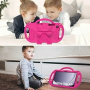 AVAWO Kids Case for Samsung Galaxy Tab A11+ Plus/A9+ Plus 11 Inch 2026/2023, with Strap, Shockproof Lightweight Handle Stand with Lanyard, Rose