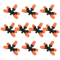 10Pack Garden Irrigation Spray Emitters, 5-Way Micro Drip Sprinklers for Garden Watering System [Orange]