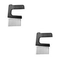 thumbnail image 4 of bedienty Chopper Vegetable Cutter Slicer Chips Wavy Stainless Steel Kitchen Gadgets Crinkle Sharp Blade Tool Potatoes Salad No.1 2Set, 4 of 6