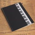 thumbnail image 4 of Cuaderno de notas musicales de 50 páginas, papel para escribir manuscritos musicales (piano negro), 4 of 9