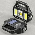 thumbnail image 3 of Portable Solar Searchlight LED Spotlight Solar/USB Rechargeable Powerful Flashlight Dual Light Source Searchlight Waterproof 6 Gears Torch Light for Camping Emergency Outdoor, 3 of 8