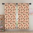 thumbnail image 5 of Football Star Beige Pattern Insulated Teens Curtains Set Of 2, Bedroom Essentials, Toddler Room Decor 52"x63", 5 of 5