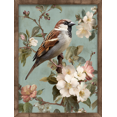 thumbnail image 1 of Sparrow Blossom Canvas Wall Art 15.75x11.81 Inches, 1 of 8