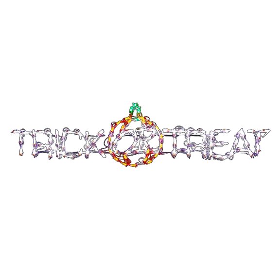 CC Christmas Decor LED Lighted Trick or Treat with Pumpkin Outdoor Halloween Decoration - 52"