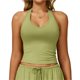 thumbnail image 1 of Chaleco de Yoga for mujer, ropa interior deportiva ajustada en forma de V for belleza en la espalda, chaleco deportivo for ejercicio de carrera, almohadilla for pechos extraíble, 1 of 7
