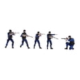 thumbnail image 3 of Xuanheng 5Pcs 1:64 Scale Men Figure Ornament Tiny People Model DIY Projects Accessory, 3 of 8