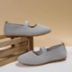 thumbnail image 4 of Amzcrzy Zapatos de mujer,Zapatos de mujer,Zapatillas de mujer, Zapatos planos de punta redonda de color liso para mujer, zapatillas suaves e informales Sandalias Mujer Zapatillas De Casa, 4 of 9