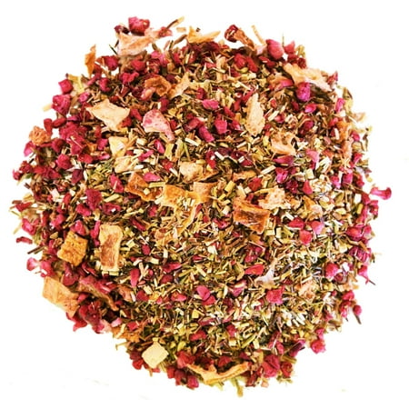 - Raspberry Rooibos Tea - Red Tea - 100% Natural - Decaffeinated - Loose Leaf Tea - 2oz