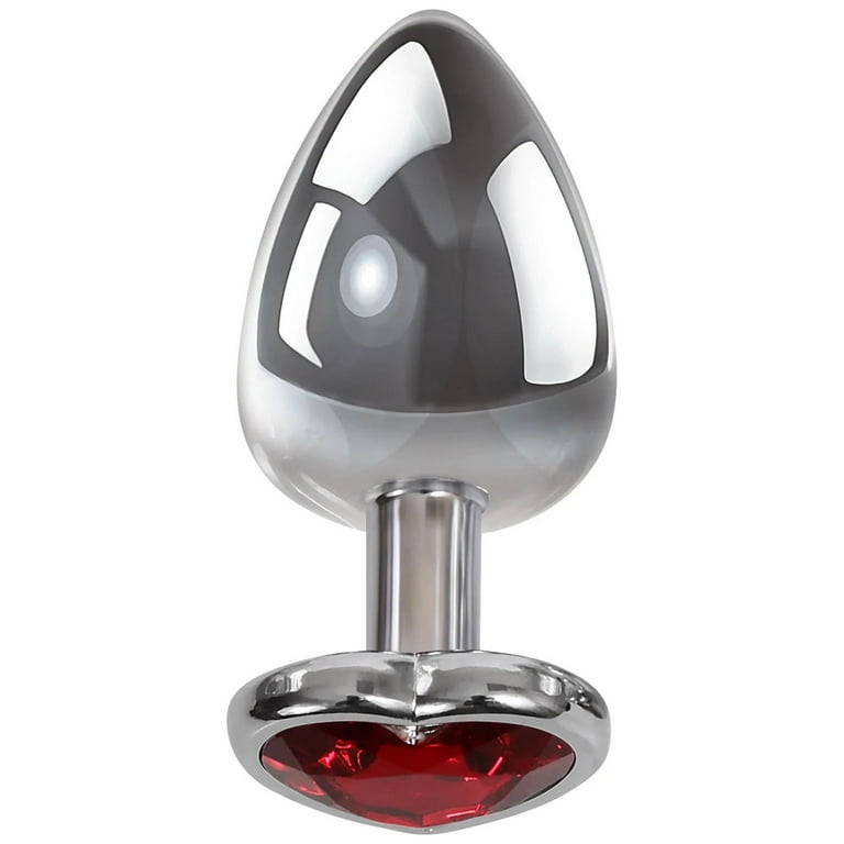 Medium Red Heart Gem Anal Plug - Walmart.com