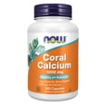 thumbnail image 3 of (2 pack) NOW Supplements, Coral Calcium 1,000 mg, Bone Health*, Healthy pH Balance*, 100 Veg Capsules, 3 of 8