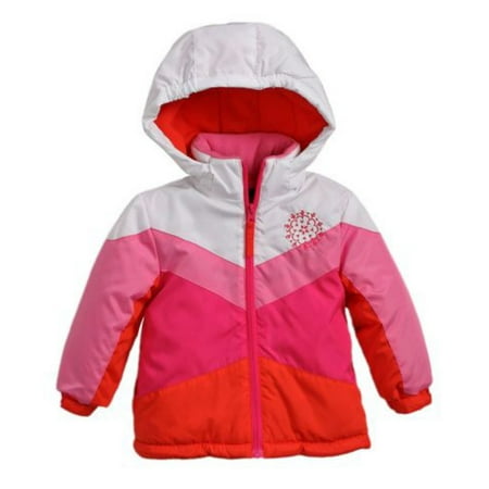 Rothschild Infant & Toddler Girls Pink Coat Puffer Ski Jacket Fleece