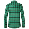 thumbnail image 2 of SSLR Flannel Shirts for Men, Long Sleeve Button Down Shirt Lightweight Plaid Brushed Casual, 2 of 8
