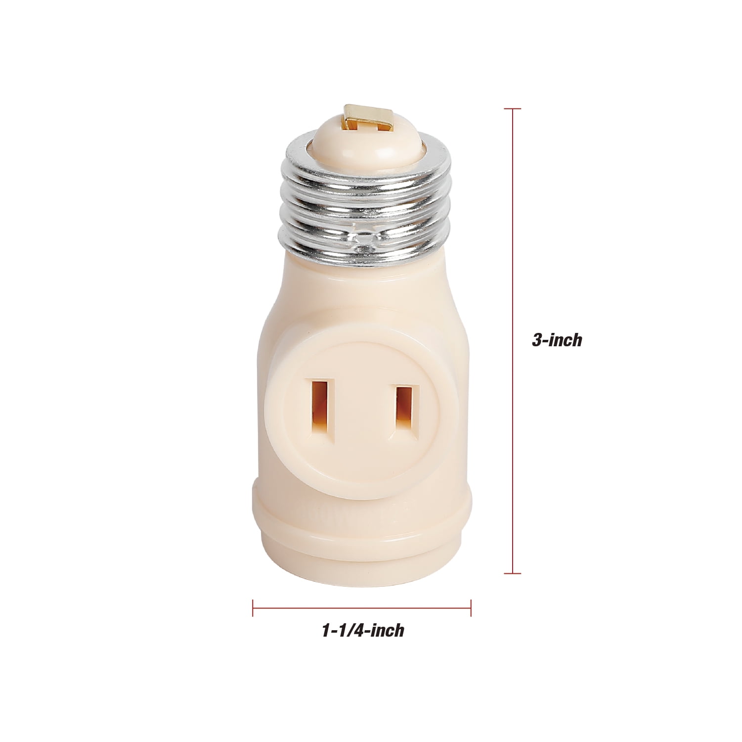 Hyper Tough Socket Adapter 2 Polarized Outlets, 1875 Watts, 15 Amps