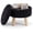Black-YC, variant on Simenmax Round Storage Ottoman, 13" Compact Boucle Foot Rest Stool with Hidden Storage & Padded Seat for Living Room, Bedroom, Black