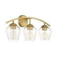 thumbnail image 4 of Trade Winds Hannah 3-Light Bathroom Vanity Light in Natural Brass, 4 of 5