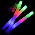 thumbnail image 3 of 5pcs Light Up Foam Sticks LED Wands Rally Rave Batons DJ Flashing Glow Stick, 3 of 5