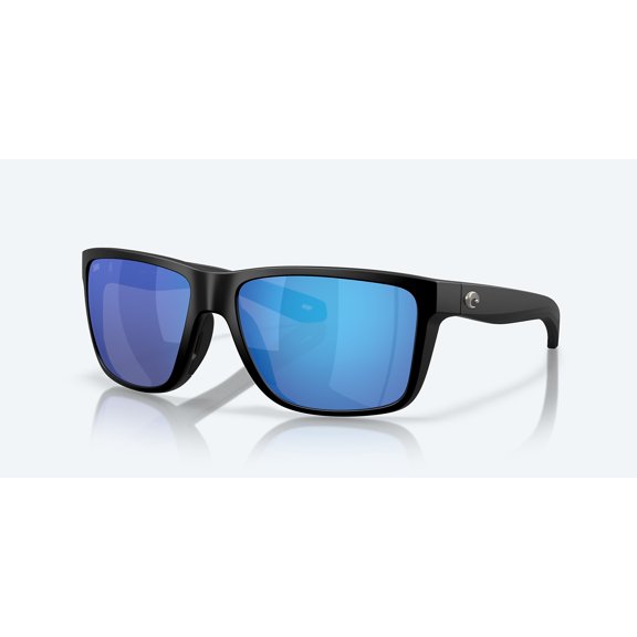 Costa Del Mar Broadbill II Sunglasses, Matte Black with Blue Mirror Polarized Glass (580G) Lenses