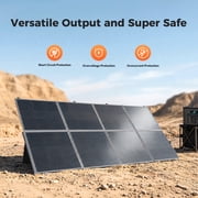 CTOLITY SP400 400W Foldable Monocrystalline Solar Panel Waterproof with Adjustable Kickstand for Portable Power Station