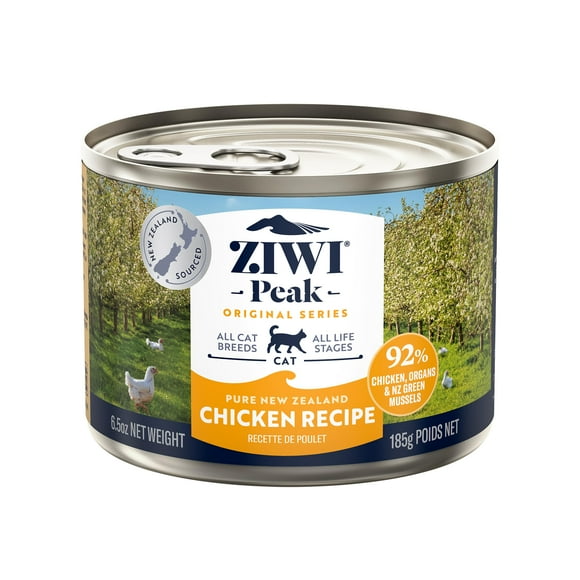ZIWI Peak Canned Wet Cat Food â All Natural, High Protein, Grain Free, Limited Ingredient, with Superfoods (Chicken, Case of 12, 185 g Cans)