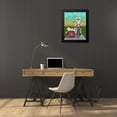 thumbnail image 4 of Fab Funky 20x24 Black Modern Framed Museum Art Print Titled - Westie Chopper and Sidecar, 4 of 5