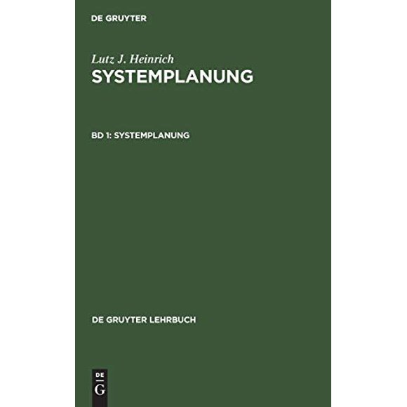 Systemplanung (De Gruyter Lehrbuch) (Édition Allemande)
