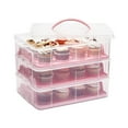 thumbnail image 2 of Cupcake Storage Containers with Lid Pastry Pies Cheesecakes Baked Dessert Container Case Portable Cupcake Carrier with for Pies Pink, 2 of 9