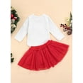 thumbnail image 4 of goowrom Baby Girls Clothes Set, White Printed Pattern Romper and Yarn Skirt, 4 of 8