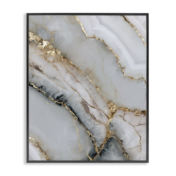 Stupell Industries Contemporary Glinting Abyss Geode Black Framed Giclee Art, 11 x 14, by Svetlana Aleynikova