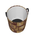 thumbnail image 5 of DouZhe Waterproof Collapsible Large Laundry Baskets, Ancient Egyptian Hieroglyphs Symbols Prints Circular Hamper with Handles, 5 of 7