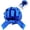 Blue, variant on 12 Inch Red Large Pull Bow Giant Big Valentine for Gift Wrapping, Car, Bikes, Toys, Applicants, Front Door Decor, Wrap, Christmas Tree & Outdoor Decoration 12in