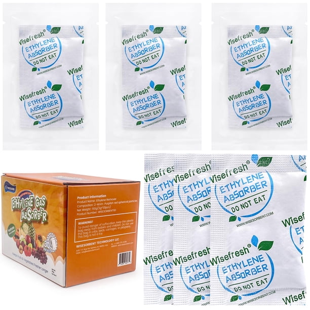 Paquetes absorbentes de gas etileno Wisesorb de 30 x 5 g para frutas y verduras