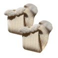 thumbnail image 1 of Comfortable Baby Girls Socks Lambswool Angel Wing Socks Unisex Boys Foot Wear Socks Solid Color for Children 3-10Y White, 1 of 4