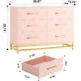 thumbnail image 2 of Commode à 6 Tiroirs, Commode pour Chambre, Meuble Télé pour Salon et Couloir, 2 of 7