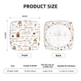 thumbnail image 6 of Gaeub Coffee Square Chair Seat Covers, Stretch Fitted Printed Chair Seat Cushion Cover for Kitchen, Office - One Size, 6 of 9