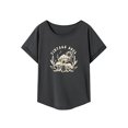 thumbnail image 1 of Camiseta para mujer verano elegante cuello redondo camiseta para el trabajo desplazamientos compras senderismo SG, 1 of 7