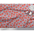 thumbnail image 3 of Soimoi Blue Heavy Canvas Fabric Tomato Vegetable Printed Fabric 1 Yard 58 Inch Wide, 3 of 3