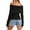 Black, variant on Womens Off The Shoulder Sweater Long Sleeve Tops Pullover Sweaters for Women, Sizes S-L, White