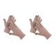 thumbnail image 4 of Qarigey 1 par de guantes de invierno para mujer, guantes gruesos de moda para mujer, accesorio de ropa artesanal de punto flexible con Color caqui Simple Caqui 2piezas Qarigey CBP205557, 4 of 6